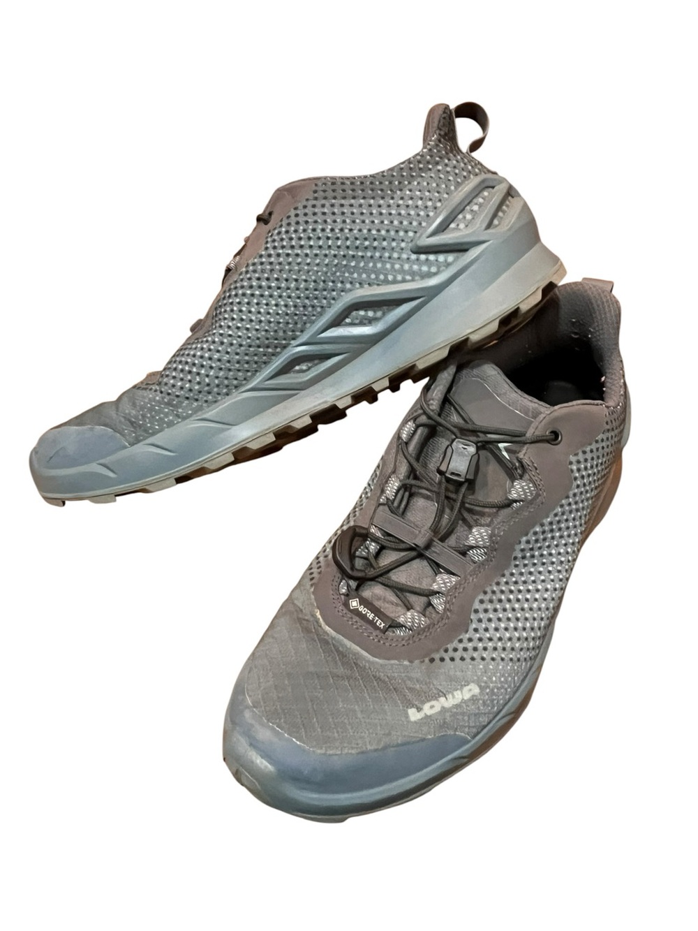Lowa Gray Hiking Sneakers Goretex Low Profile Trail Shoes Outdoor Gorpcore 7.5